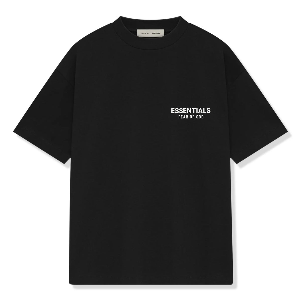 Essentials SS25 Classic Tee Jet Black — front view