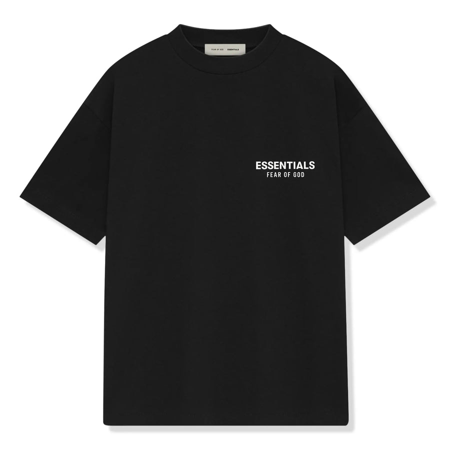 Essentials SS25 Classic Tee Jet Black — front view