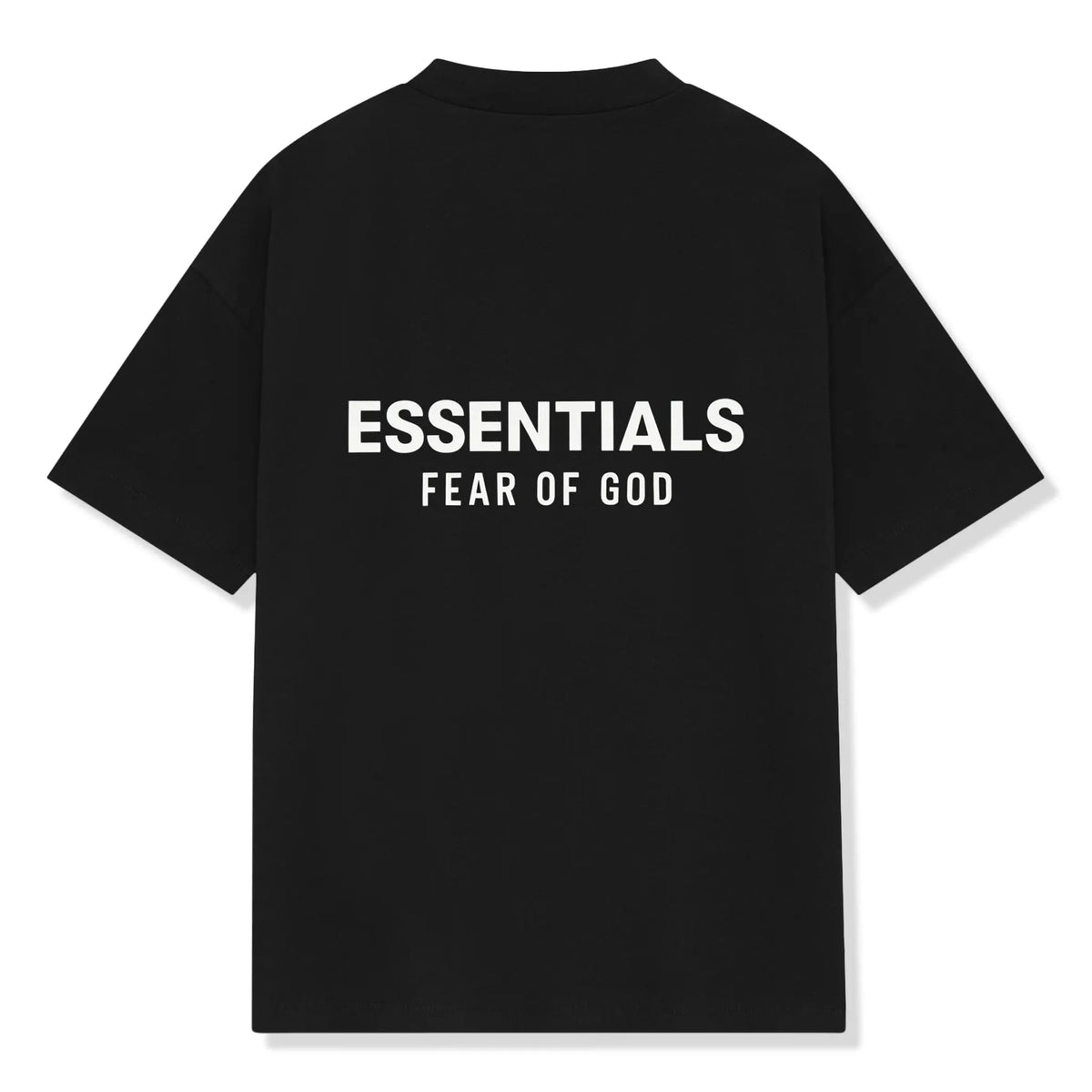Essentials SS25 Classic Tee Jet Black — back view