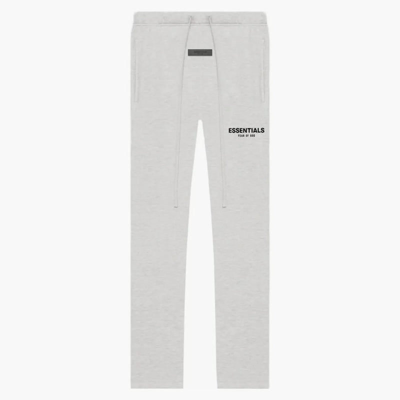Fear of God Essentials Light Oatmeal Relaxed Sweatpants - flat front