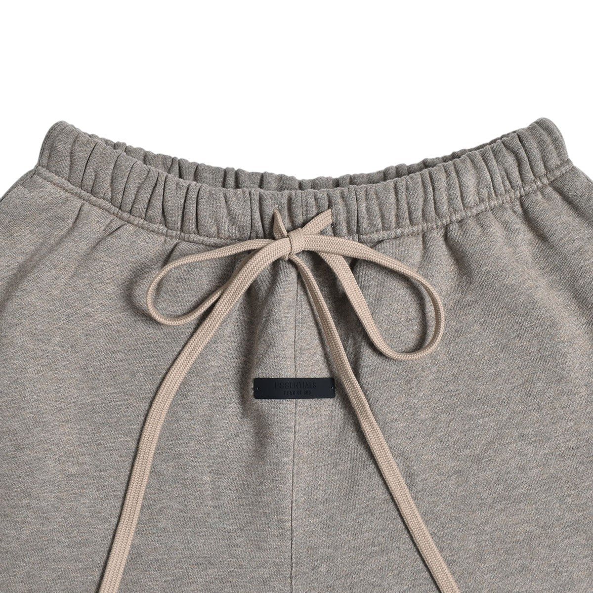 Fear of God Essentials Heather Gray sweatpants - waistband and drawstring detail