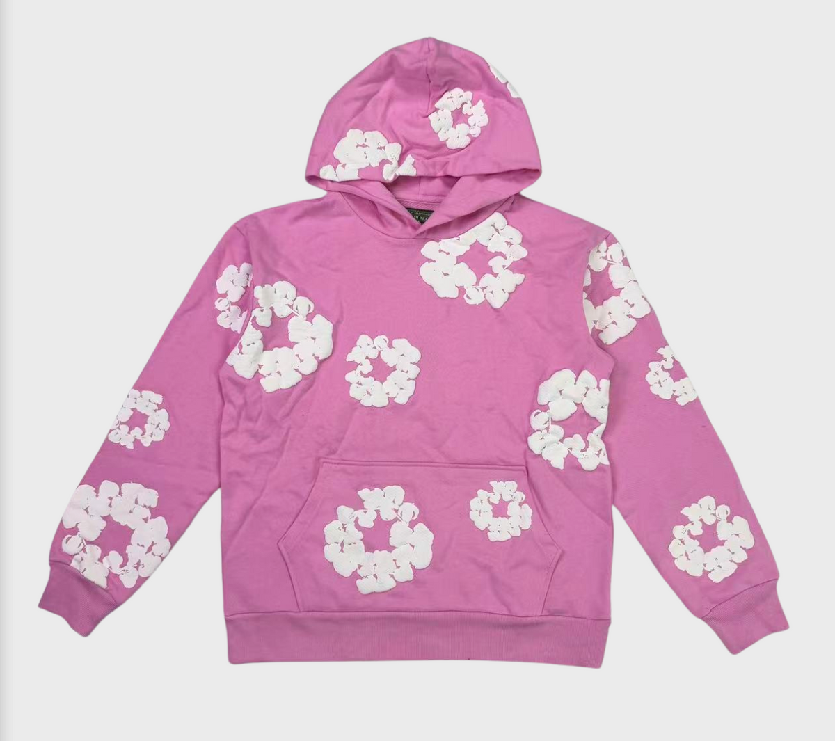 Denim Tears Wreath Graphic Hoodie Pink/White - supplier original