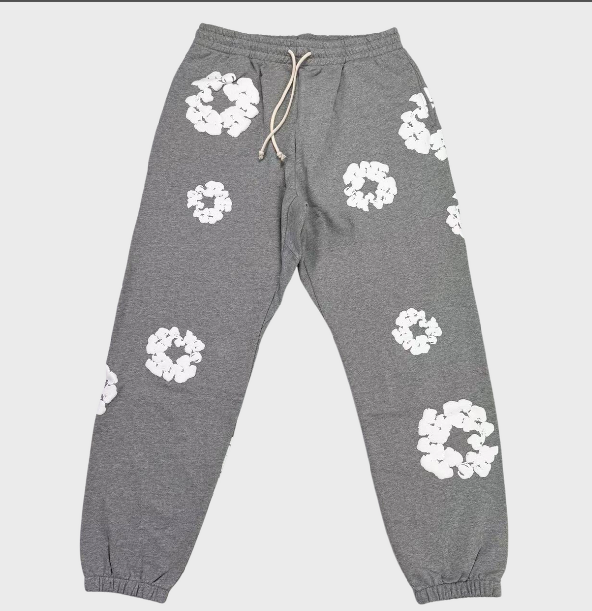 Denim Tears Wreath Graphic Sweatpants Gray/White - supplier original