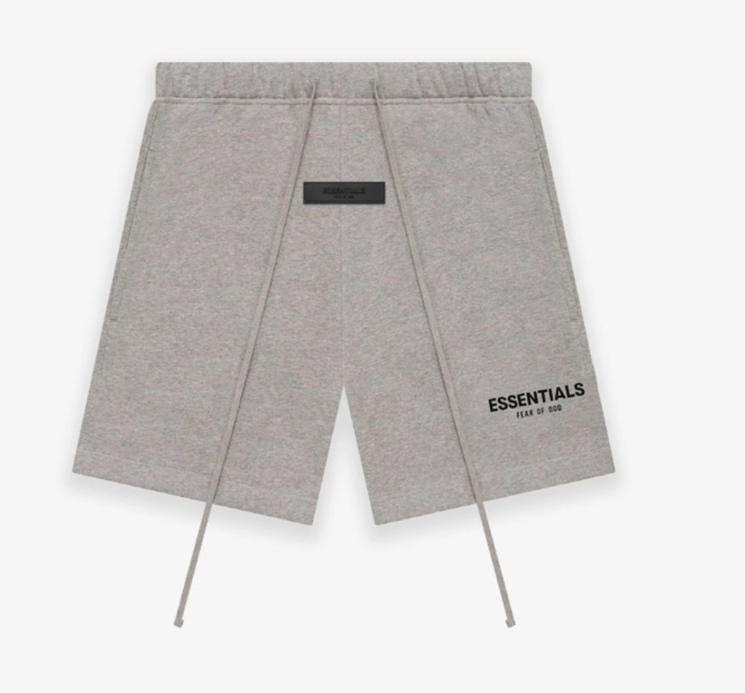 Fear of God Essentials Logo Drawstring Shorts Gray - supplier original