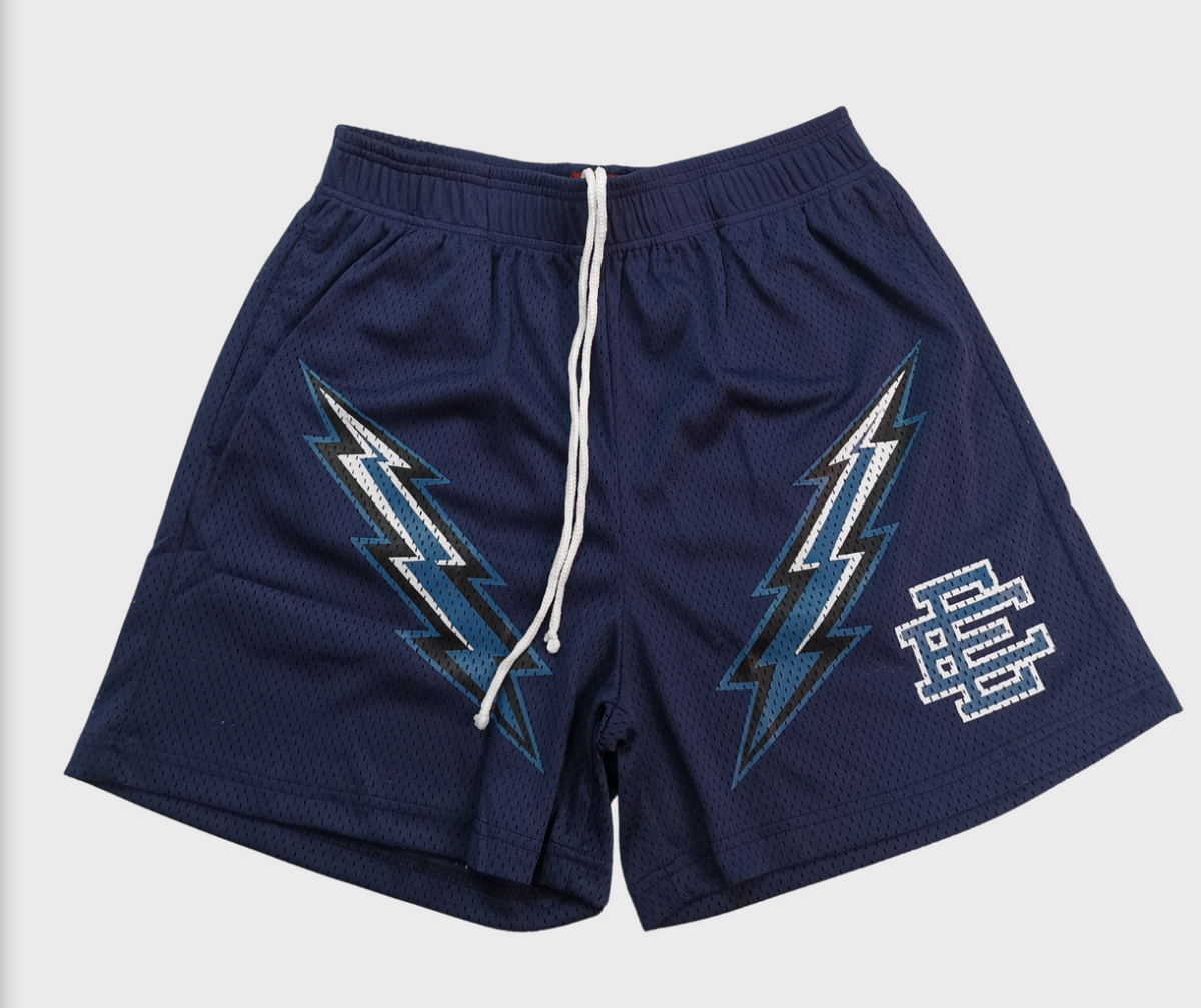 Eric Emanuel Lightning Graphic Shorts Navy/Blue - supplier original