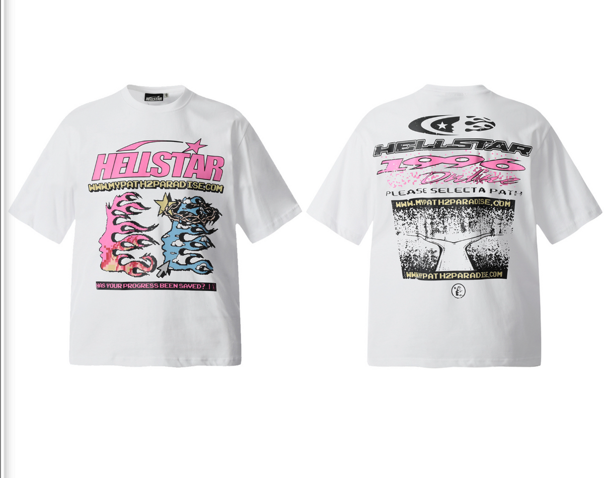 Hellstar Graphic Logo T-Shirt White/Pink - supplier original