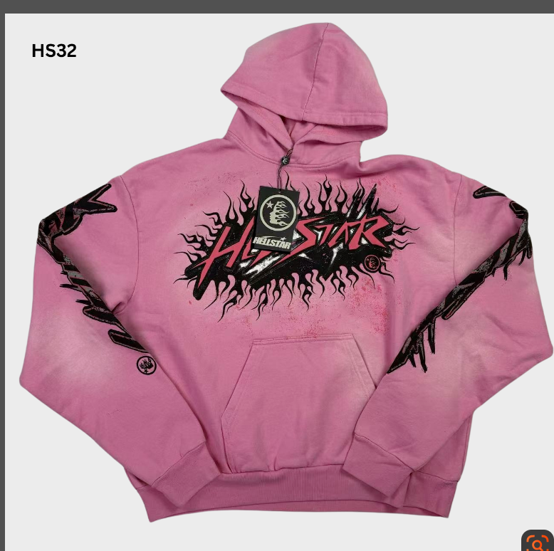 Hellstar Winged Logo Hoodie Pink/Black - supplier original