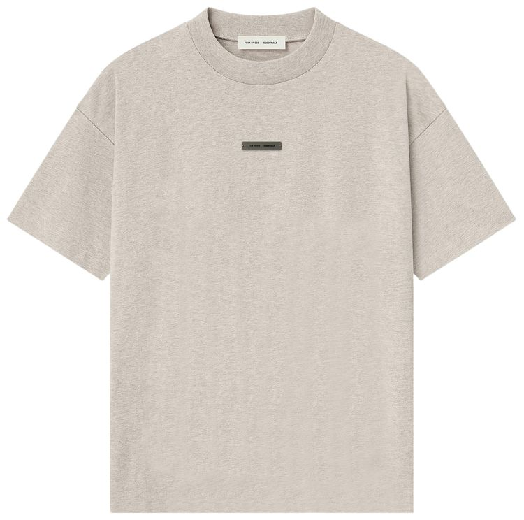 Fear of God Essentials Classic Short Sleeve Tee Heather Stone - supplier original