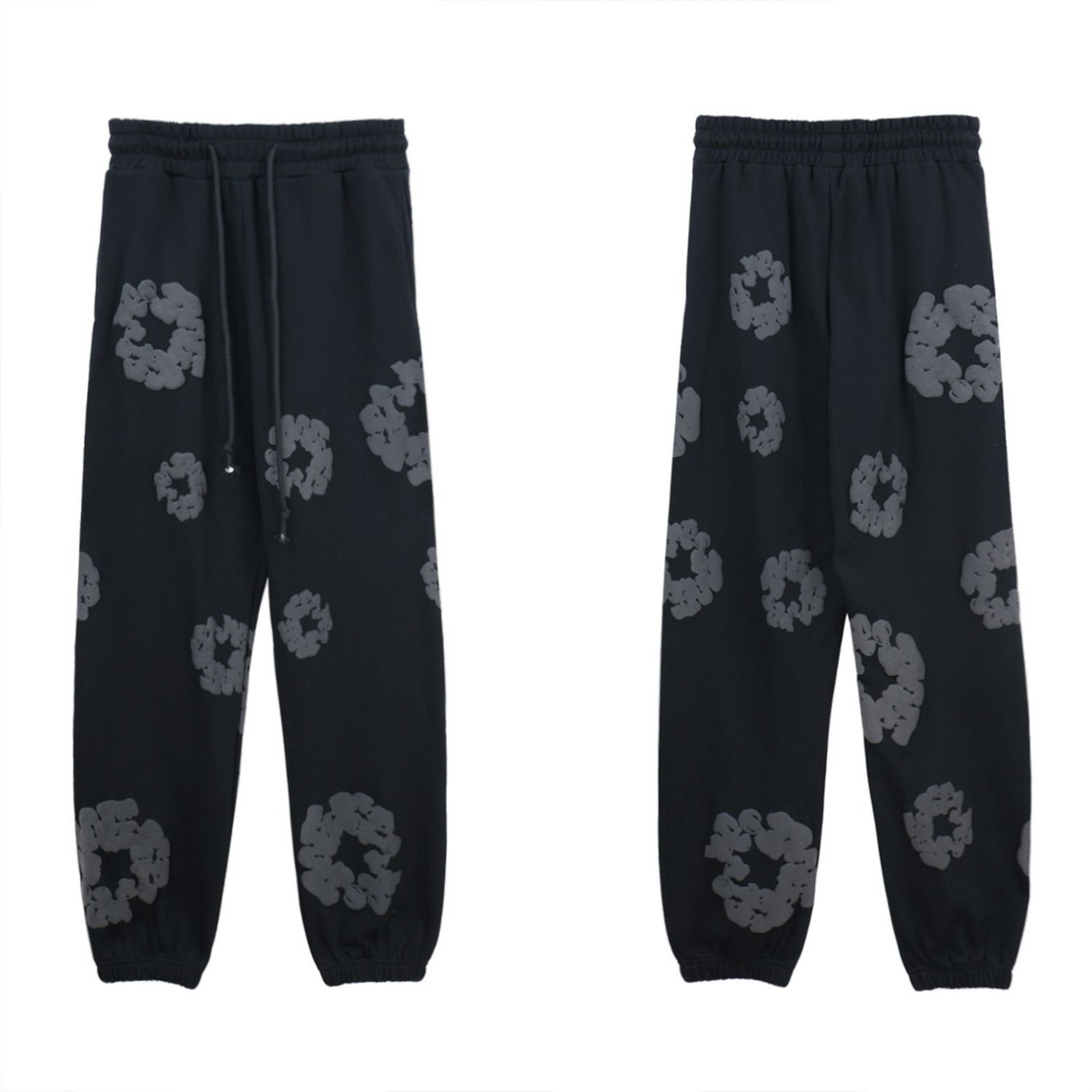 Denim Tears Wreath Graphic Sweatpants Black/Gray - supplier original