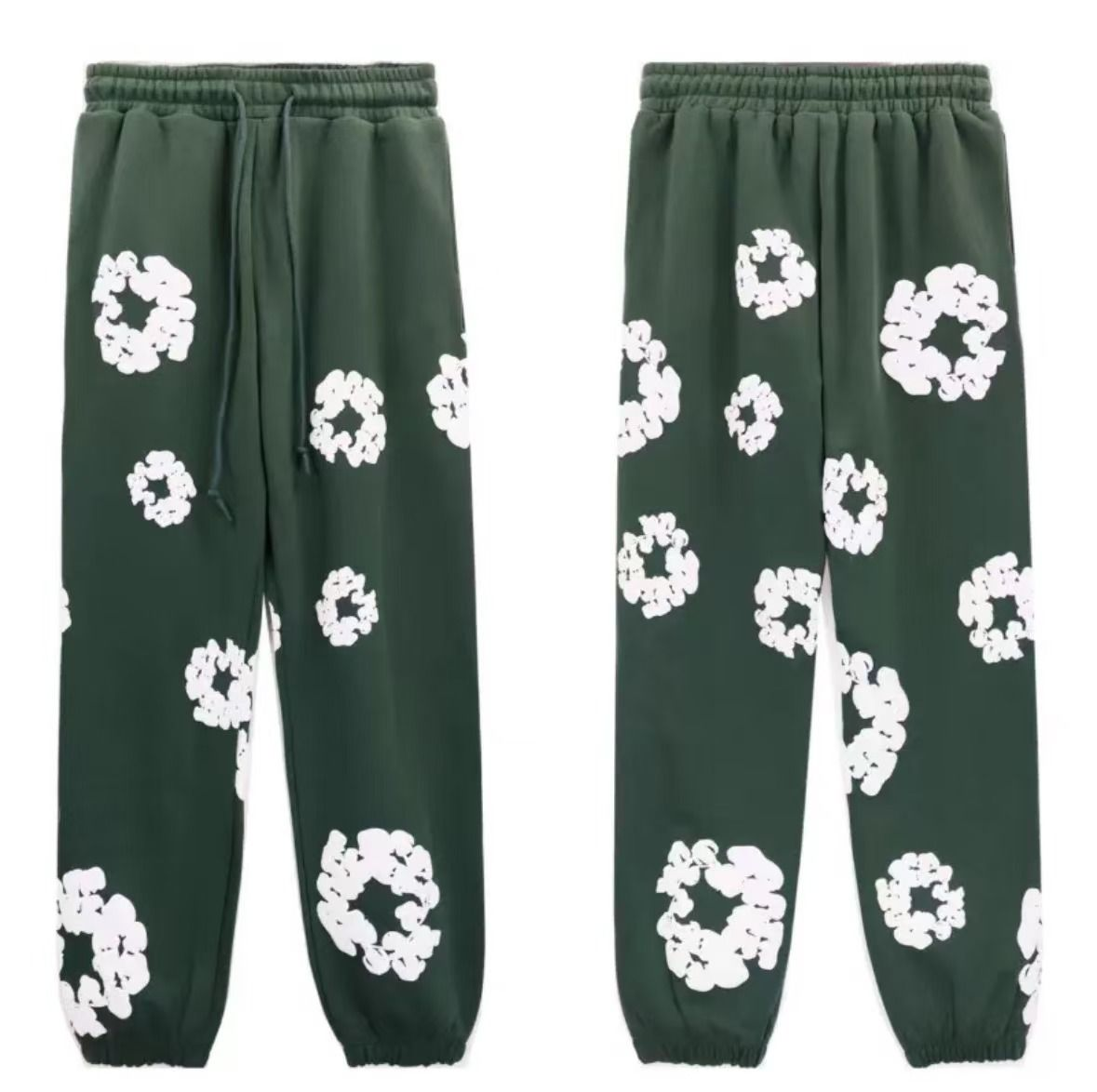 Denim Tears Wreath Graphic Sweatpants Green/White - supplier original reference 1