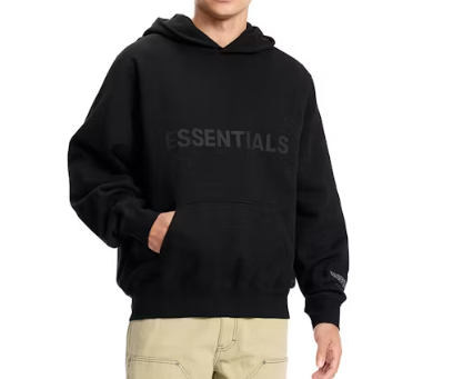Fear of God Essentials Large Logo Hoodie Black - supplier original reference 1