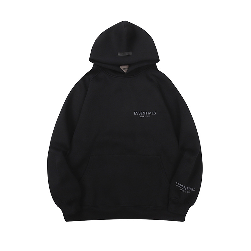 Fear of God Essentials Chest and Sleeve Logo Hoodie Black - supplier original reference 1