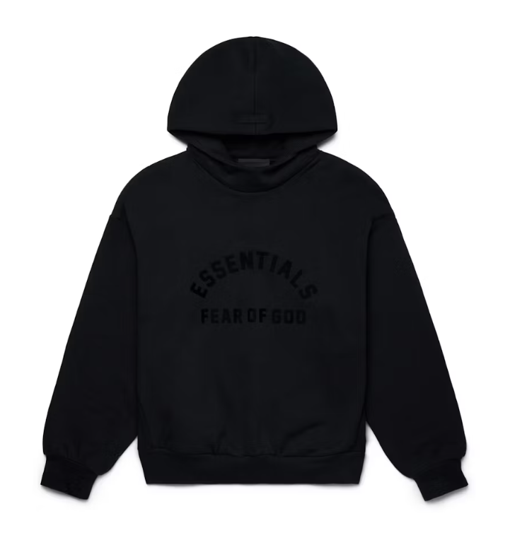 Fear of God Essentials Arched Logo Hoodie Black - supplier original reference 1