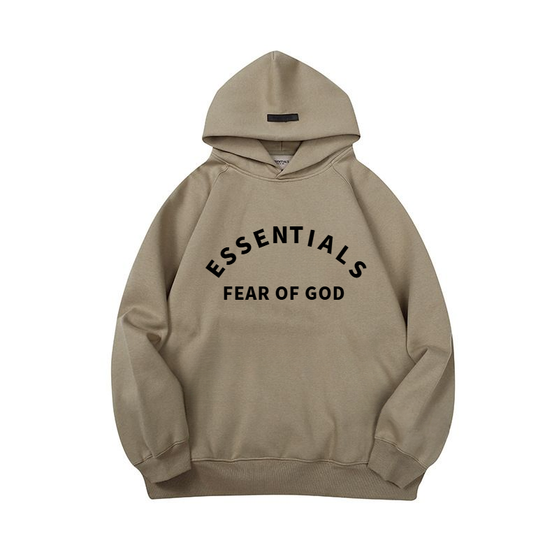 Fear of God Essentials Arched Logo Hoodie Khaki - supplier original reference 1