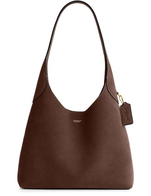 Coach Brooklyn 28 hobo bag in B4/Dark Chocolate — view 1
