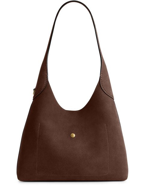Coach Brooklyn 28 hobo bag in B4/Dark Chocolate — view 3