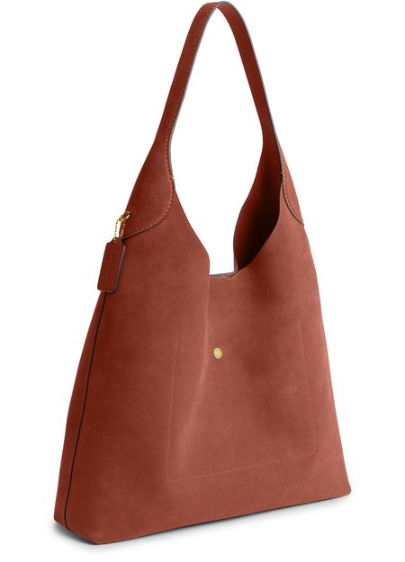 Coach Brooklyn 39 hobo bag in B4/Clay — view 2