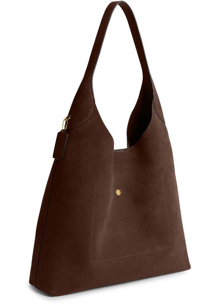 Coach Brooklyn 39 hobo bag in B4/Dark Chocolate — view 2