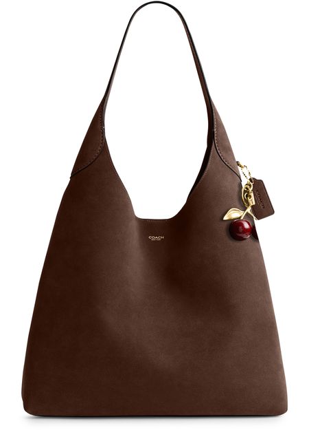 Coach Brooklyn 39 hobo bag in B4/Dark Chocolate — view 4