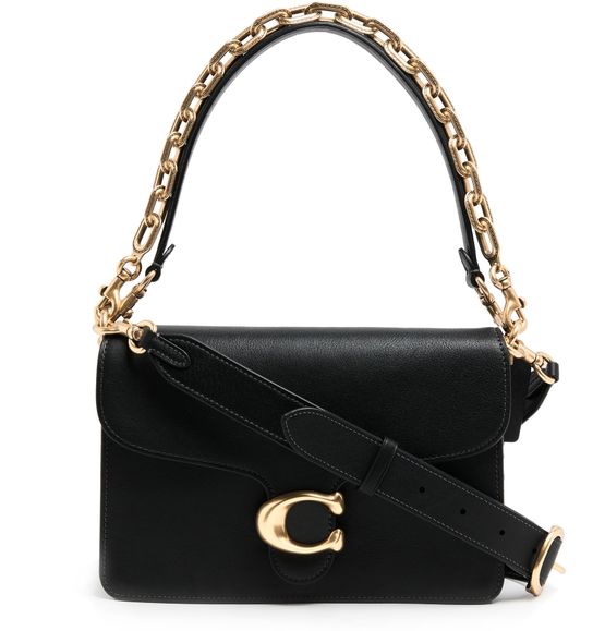 Coach Chain Tabby Shoulder Bag in B4/Black — view 1