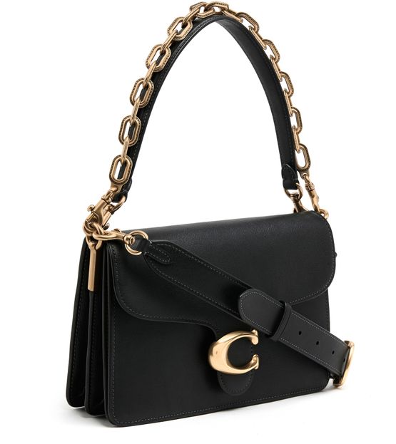 Coach Chain Tabby Shoulder Bag in B4/Black — view 2