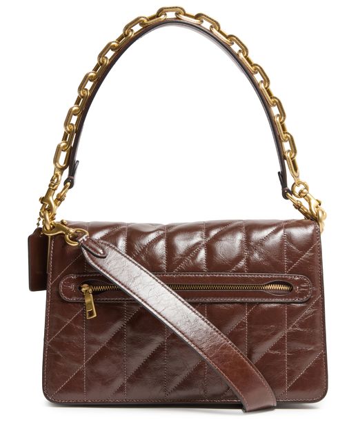 Coach Chain Tabby Shoulder Bag With Quilting in B4/Maple — view 3