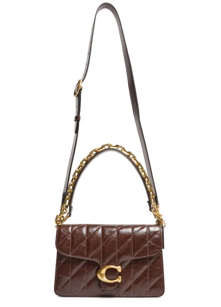 Coach Chain Tabby Shoulder Bag With Quilting in B4/Maple — view 4