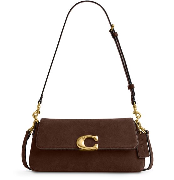 Coach Jet shoulder bag in B4/Dark Chocolate — view 1