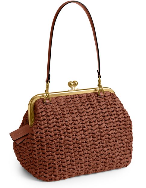 Coach Large Kisslock 27 frame bag in B4/Clay — view 2