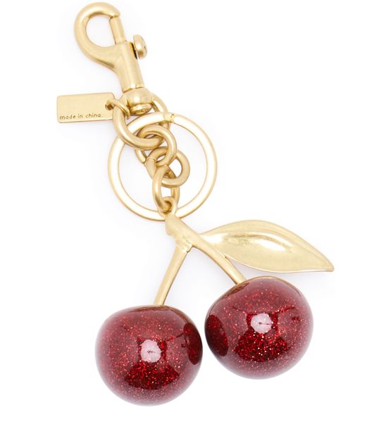 Coach Cherry bag charm in B4/Red Apple — view 2