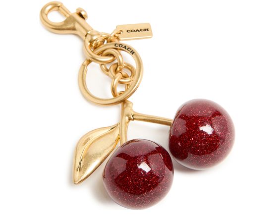 Coach Cherry bag charm in B4/Red Apple — view 3
