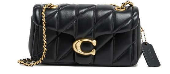 Coach Tabby Shoulder Bag 20 With Pillow Quilting in B4/Black — view 1