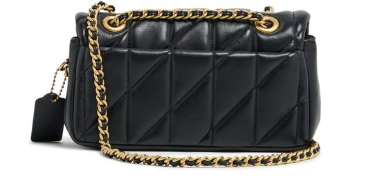 Coach Tabby Shoulder Bag 20 With Pillow Quilting in B4/Black — view 3