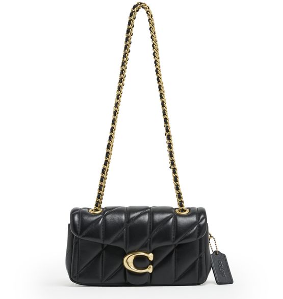 Coach Tabby Shoulder Bag 20 With Pillow Quilting in B4/Black — view 4