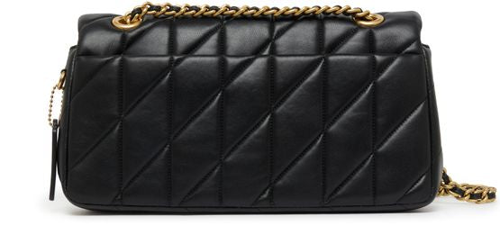 Coach Tabby Shoulder Bag 26 With Pillow Quilting in B4/Black — view 3