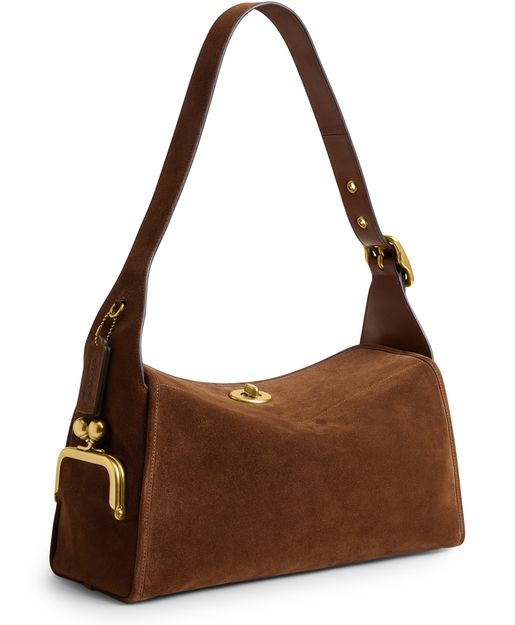 Coach Turnlock Haversack shoulder bag in B4/Warm Brown — view 2