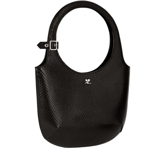 Courrèges Holy Viper handbag in Black — view 2