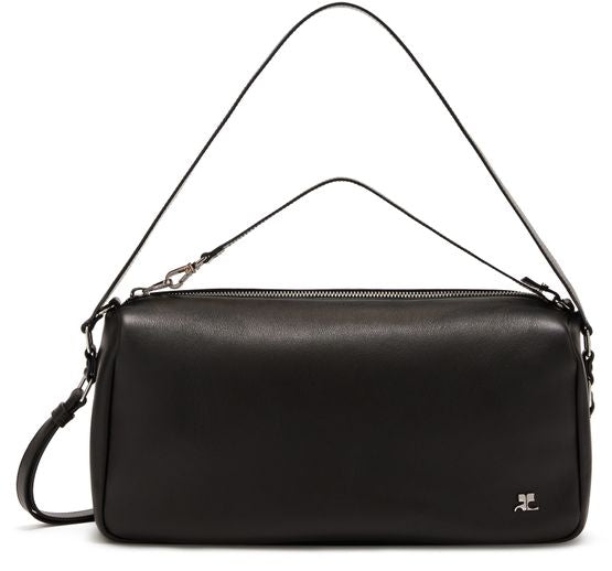 Courrèges Medium Three Sixty leather bag in Black — view 1