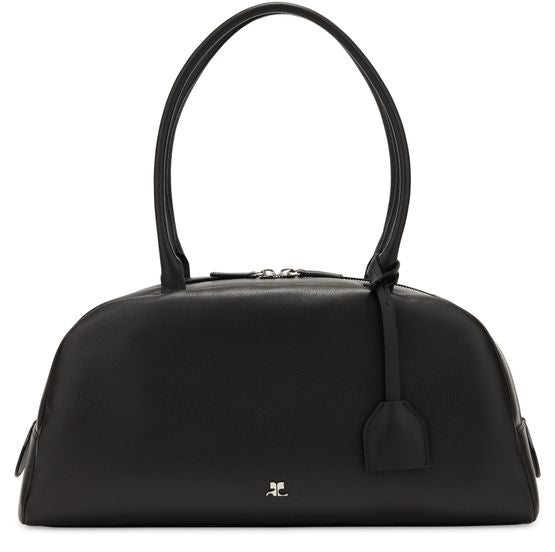 Courrèges Monday leather bag in Black — view 1