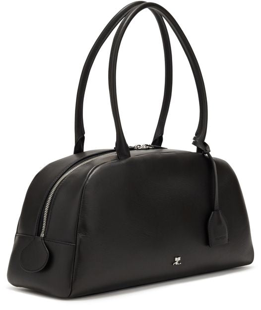 Courrèges Monday leather bag in Black — view 2