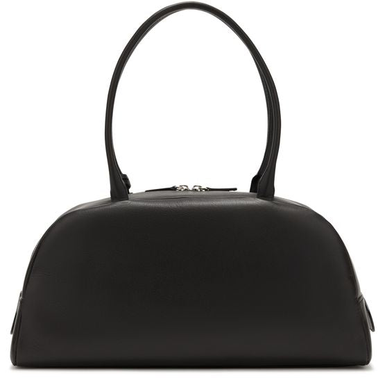 Courrèges Monday leather bag in Black — view 3