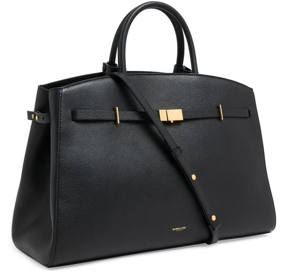 DeMellier The Hudson handbag in Small Grain Black — view 2