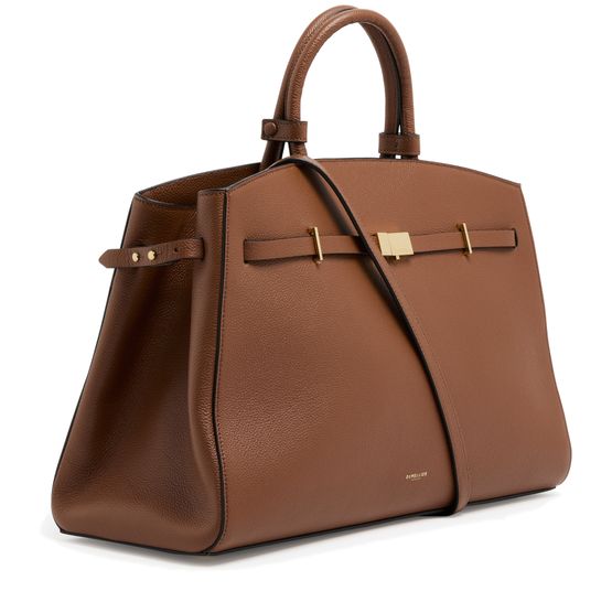 DeMellier The Hudson handbag in Small Grain Tan — view 2