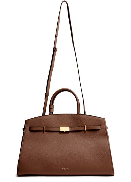 DeMellier The Hudson handbag in Small Grain Tan — view 4