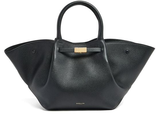DeMellier The Midi New York handbag in Small Grain Black — view 1