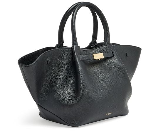 DeMellier The Midi New York handbag in Small Grain Black — view 2