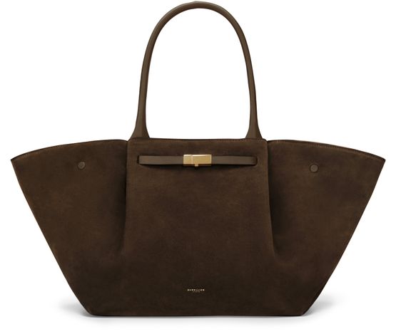 DeMellier The New York handbag in Mocha Suede — view 1