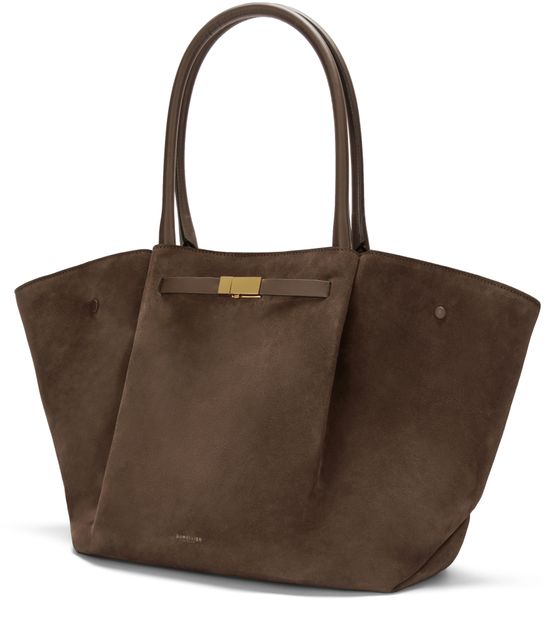 DeMellier The New York handbag in Mocha Suede — view 2