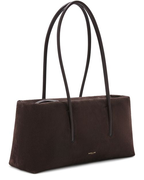 DeMellier The Stockholm Shoulder Baguette Bag in Dark Chocolate — view 2