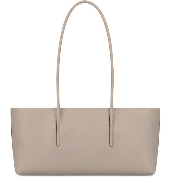 DeMellier The Stockholm Shoulder Baguette Bag in Light Taupe — view 2